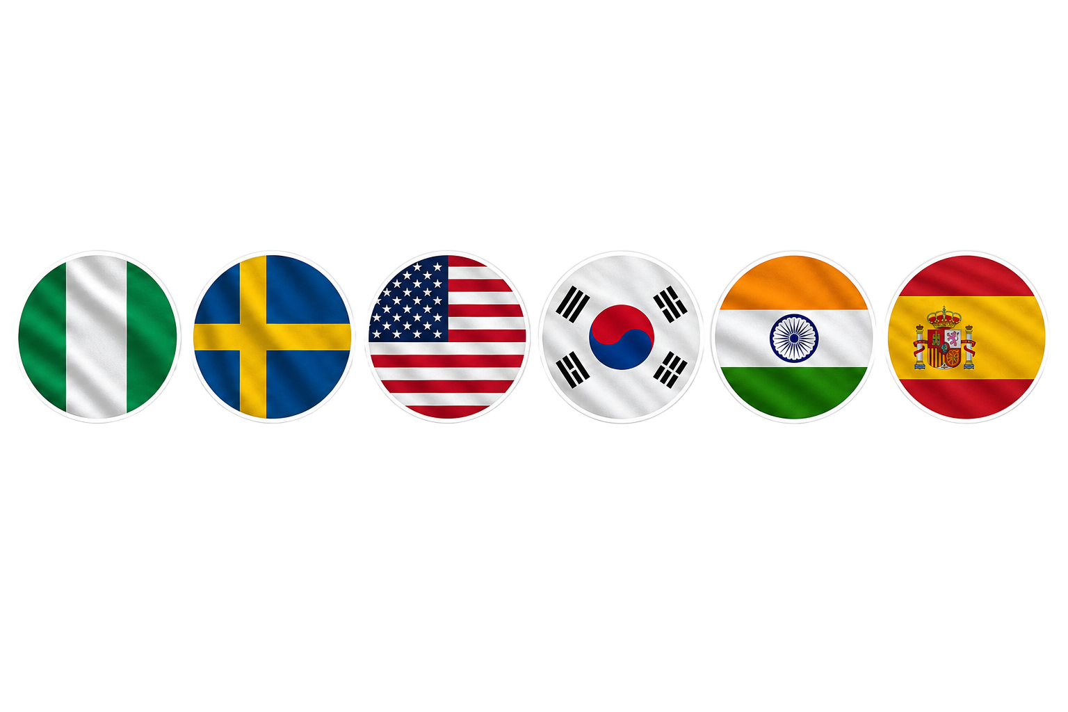 Visa service country flags
